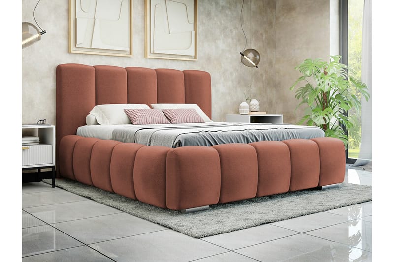 Cleaton Sängram 140x200 cm Rosa - Möbler - Sovrum - Sängram & sängstomme