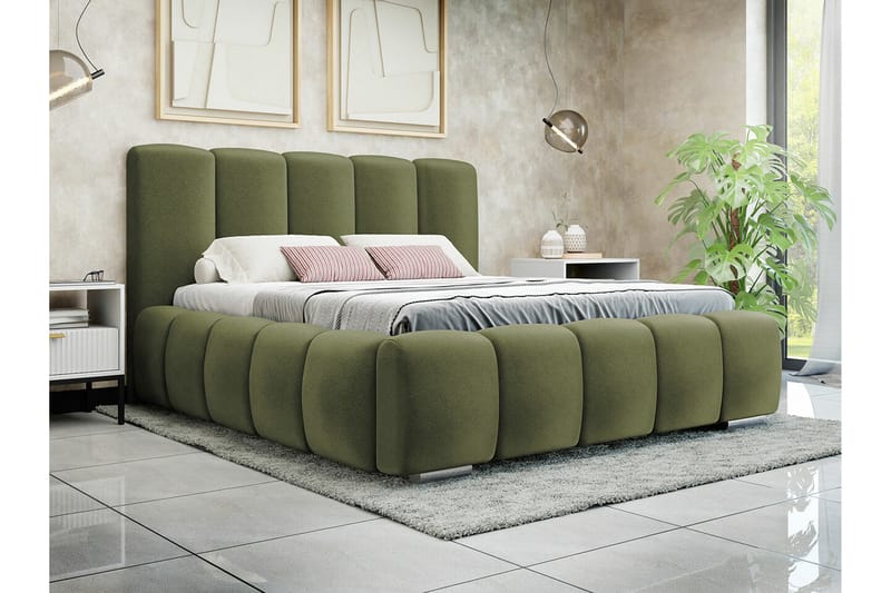 Cleaton Sängram 160x200 cm Grön - Möbler - Sovrum - Sängram & sängstomme