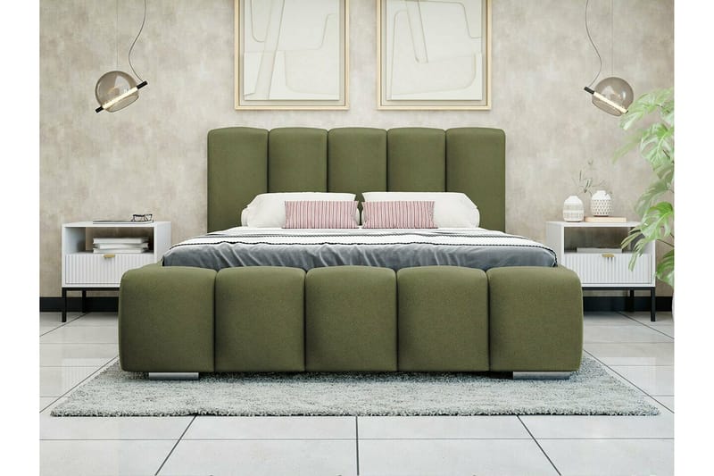 Cleaton Sängram 160x200 cm Grön - Möbler - Sovrum - Sängram & sängstomme