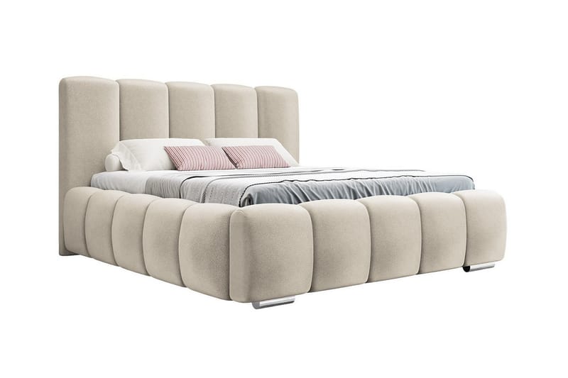 Cleaton Sängram 180x200 cm Med förvaring Beige/Ljusbeige - Möbler - Sovrum - Sängram & sängstomme