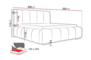 Cleaton Sängram 180x200 cm - Möbler - Sovrum - Sängram & sängstomme