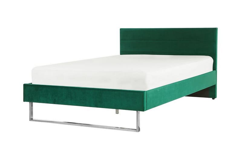 DAVOU Säng 140x200 cm Grön/Sammet - Sängram & sängstomme