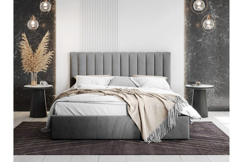 Derry Sängram 140x200 cm - Grå - Möbler - Sovrum - Sängram & sängstomme