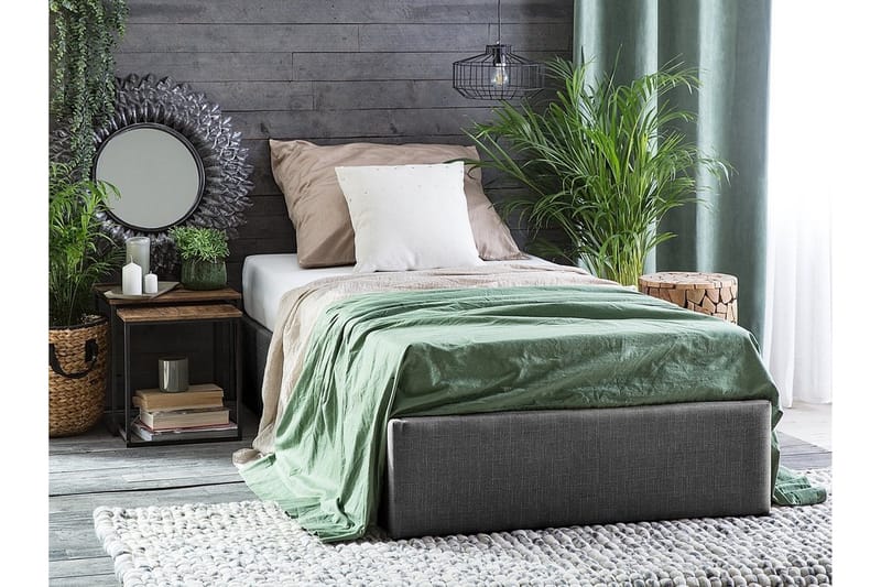 Dinan Sängram 90x200 cm - Grå - Möbler - Sovrum - Sängram & sängstomme