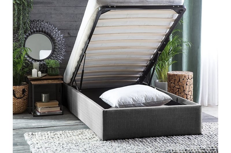 Dinan Sängram 90x200 cm - Grå - Möbler - Sovrum - Sängram & sängstomme