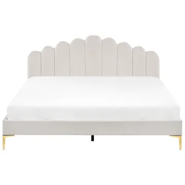 Dubbelsäng Sauvian 180x200 cm - Off-White - Möbler - Sovrum - Sängram & sängstomme