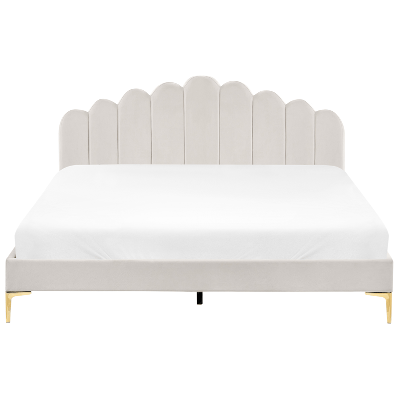 Dubbelsäng Sauvian 180x200 cm - Off-White - Möbler - Sovrum - Sängram & sängstomme