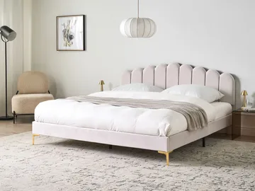 Dubbelsäng Sauvian 180x200 cm - Off-White - Möbler - Sovrum - Sängram & sängstomme