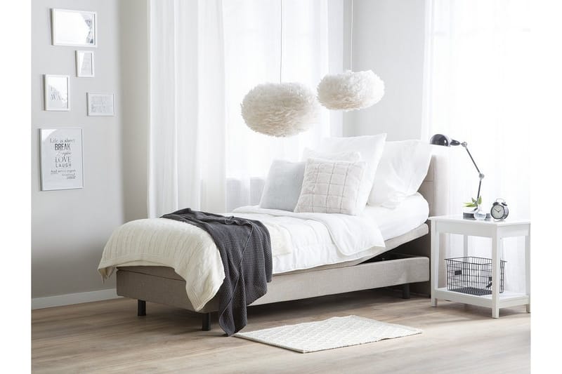 Duke Dubbelsäng 90|200 cm - Beige - Möbler - Sovrum - Sängram & sängstomme