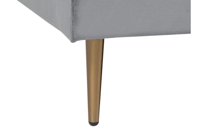 Elechas Dubbelsäng 180x200 cm - Grå - Möbler - Sovrum - Sängram & sängstomme