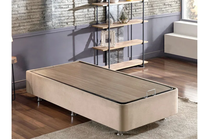 Endulanie Sängram 90x190 cm - Ljusbrun - Möbler - Sovrum - Sängram & sängstomme