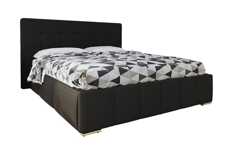ESPERANZA Ramsäng 216x178x105 cm - Svart - Möbler - Sovrum - Sängram & sängstomme