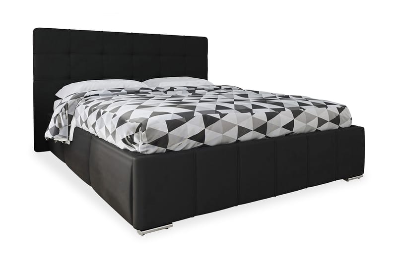 ESPERANZA Ramsäng 216x178x105 cm - Svart - Möbler - Sovrum - Sängram & sängstomme