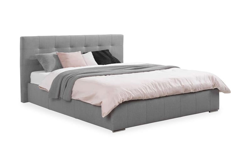 ESPERANZA Ramsäng 216x198x105 cm - Gr�å - Möbler - Sovrum - Sängram & sängstomme
