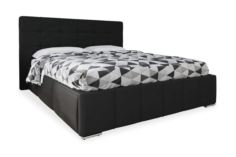 ESPERANZA Ramsäng 216x198x105 cm - Svart - Möbler - Sovrum - Sängram & sängstomme