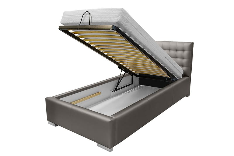 Faldet Enkelsäng 90x200 cm - Brun - Möbler - Sovrum - Sängram & sängstomme