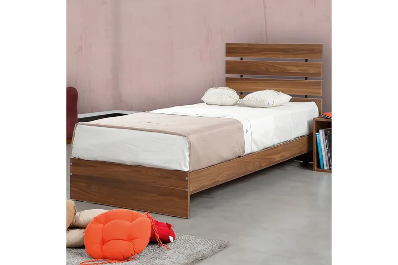 Feldene Sängram 120x200 cm - Valnöt - Möbler - Sovrum - Sängram & sängstomme