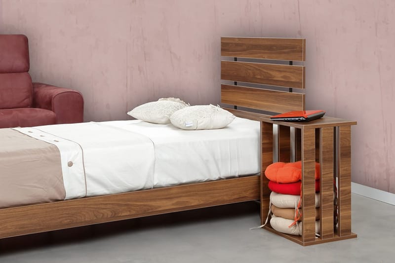 Feldene Sängram 90x200 cm - Valnöt - Möbler - Sovrum - Sängram & sängstomme