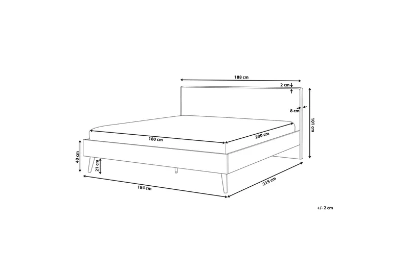 Furbish Kontinentalsäng 180x200 - Trä/Natur - Möbler - Sovrum - Sängram & sängstomme