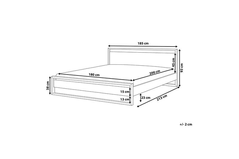 Giulia Dubbelsäng 180|200 cm - Vit - Möbler - Sovrum - Sängram & sängstomme