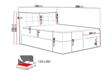 Hayton Sängram 120x200 cm - Möbler - Sovrum - Sängram & sängstomme
