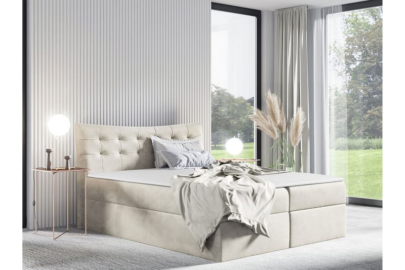 Hayton Sängram 140x200 cm Beige - Möbler - Sovrum - Sängram & sängstomme