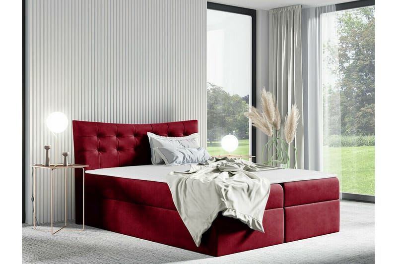 Hayton Sängram 180x200 cm Röd - Möbler - Sovrum - Sängram & sängstomme