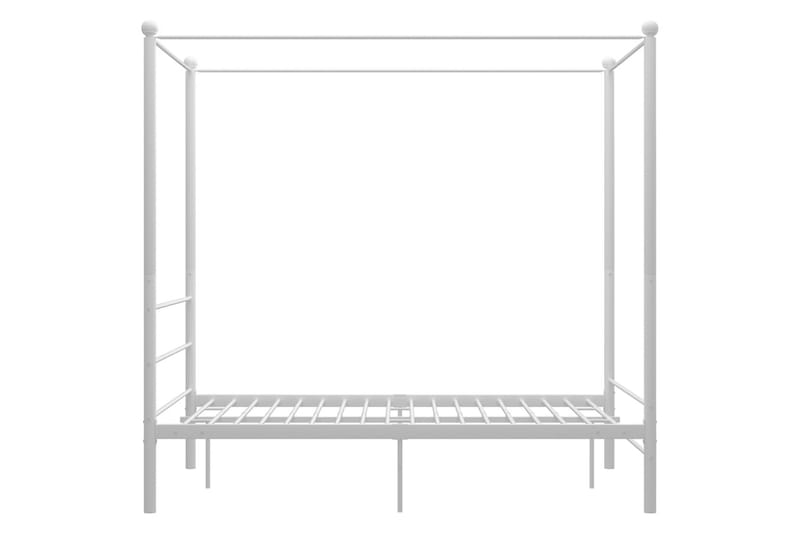 Himmelsäng vit metall 140x200 cm - Vit - Möbler - Sovrum - Sängram & sängstomme