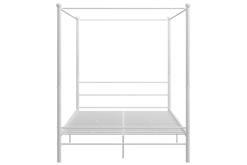 Himmelsäng vit metall 160x200 cm - Vit - Möbler - Sovrum - Sängram & sängstomme