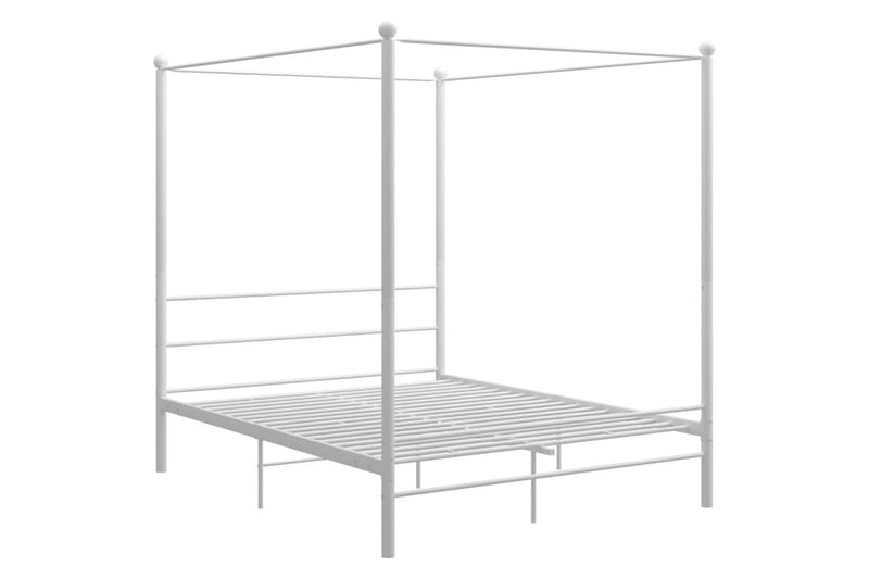 Himmelsäng vit metall 160x200 cm - Vit - Möbler - Sovrum - Sängram & sängstomme