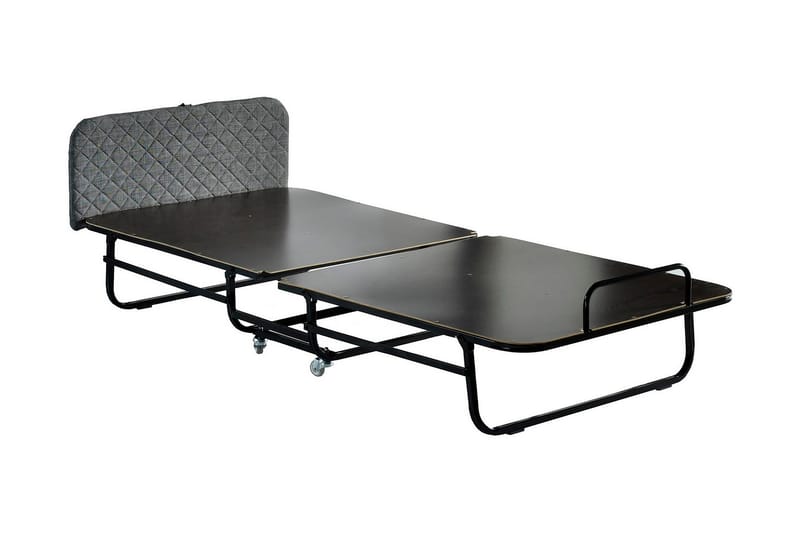 HOPFÄLLBAR Sängram 90x200 cm Vit/Grå - Möbler - Sovrum - Sängram & sängstomme