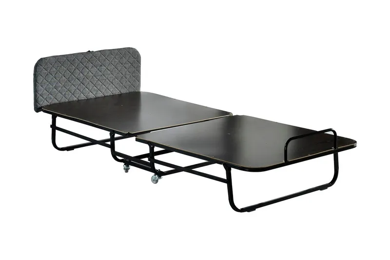 Hopfällbar Sängram 90x200 cm - Vit/Grå - Möbler - Sovrum - Sängram & sängstomme