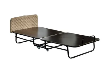 Hopfällbar Sängram 90x200 cm - Vit/Svart - Möbler - Sovrum - Sängram & sängstomme