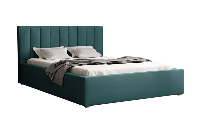 HORAM Sängram 200x200 cm Grön - Beige - Möbler - Sovrum - Sängram & sängstomme