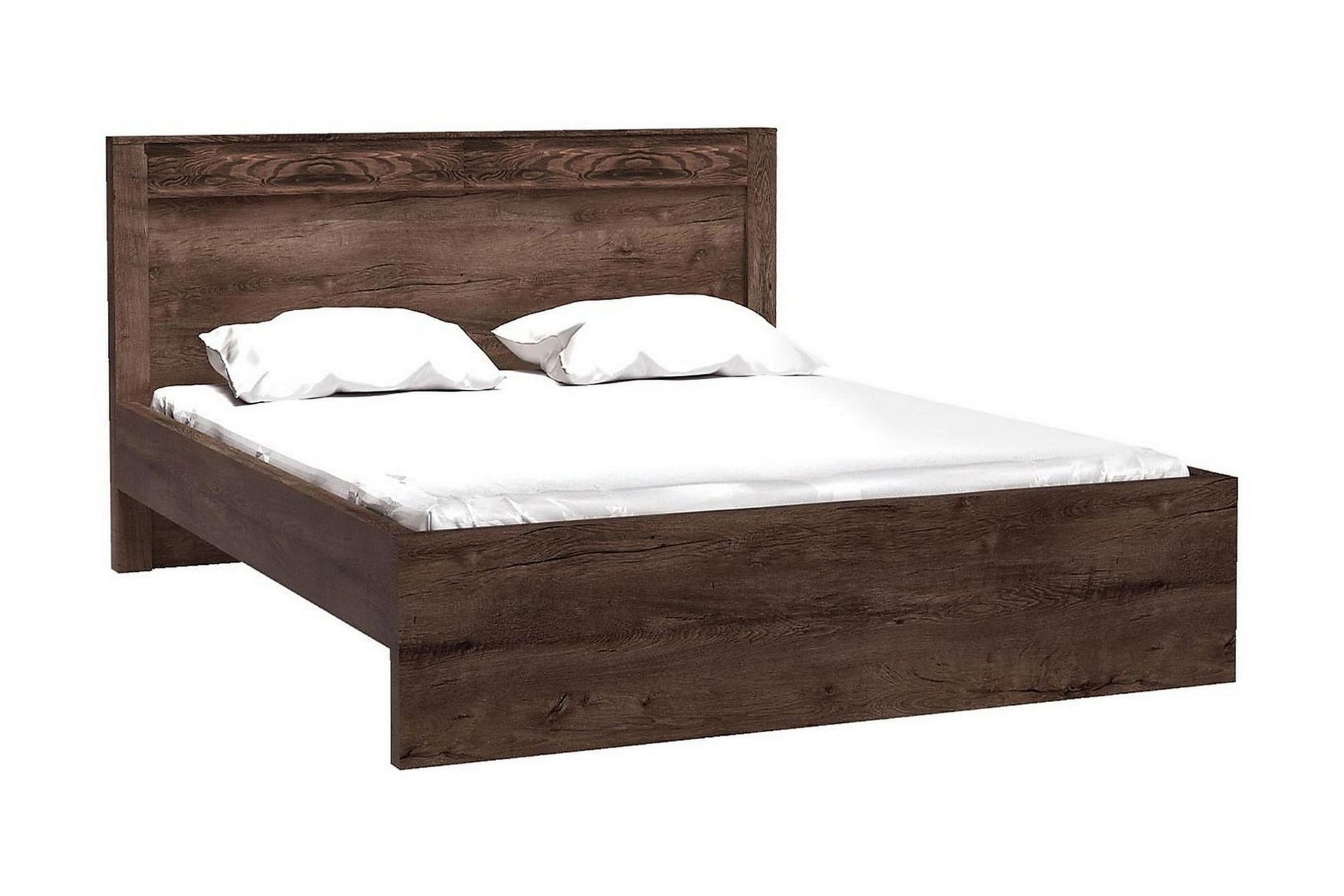 indianapolis sängram 160x200 cm mörk ask - mörk ask