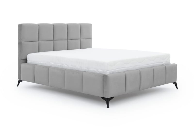 Kamble Sängram med Förvaring 140x200 cm - Ljusgrå - Möbler - Sovrum - Sängram & sängstomme