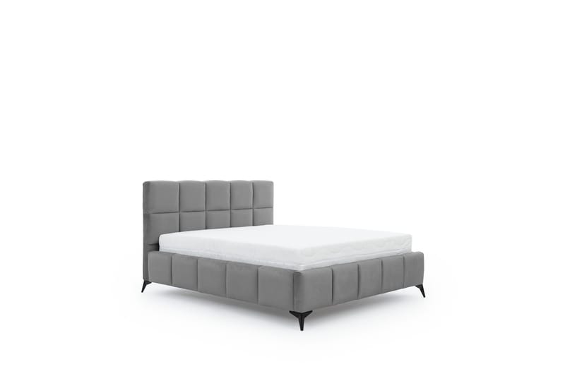 Kamble Sängram med Förvaring 160x200 cm - Grå - Möbler - Sovrum - Sängram & sängstomme