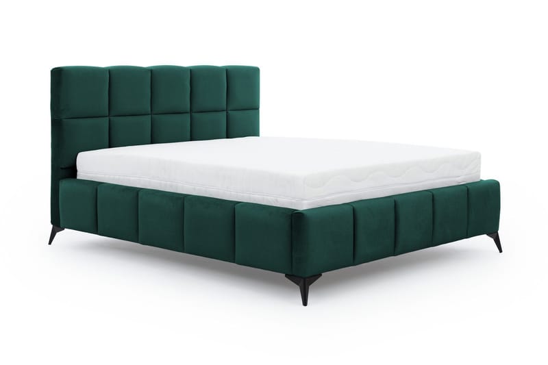 Kamble Sängram med Förvaring 160x200 cm - Grön - Möbler - Sovrum - Sängram & sängstomme