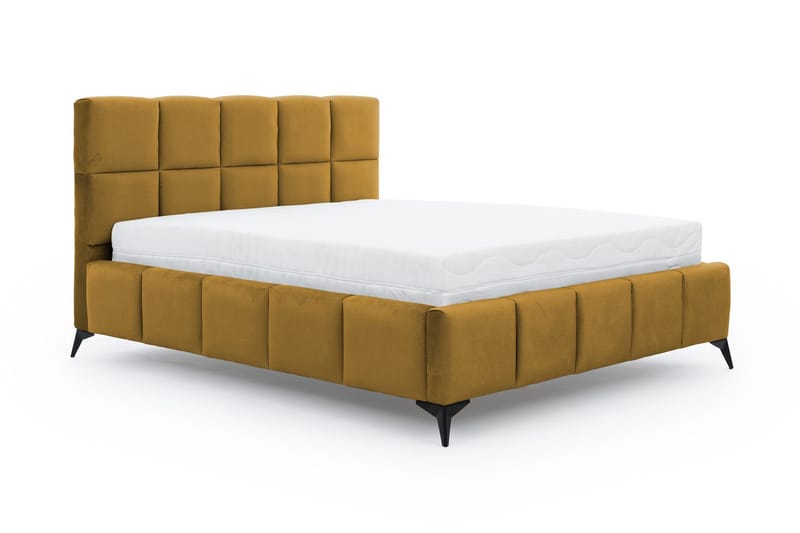 Kamble Sängram med Förvaring 160x200 cm - Gul - Möbler - Sovrum - Sängram & sängstomme