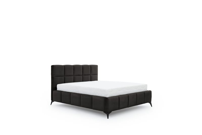 Kamble Sängram med Förvaring 160x200 cm - Mörkgrå - Möbler - Sovrum - Sängram & sängstomme
