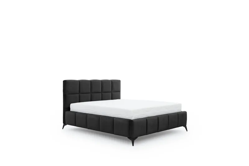 Kamble Sängram med Förvaring 160x200 cm - Mörkgrå - Möbler - Sovrum - Sängram & sängstomme