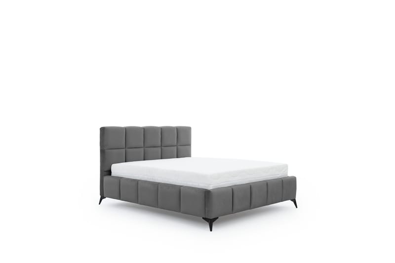 Kamble Sängram med Förvaring 160x200 cm - Mörkgrå - Möbler - Sovrum - Sängram & sängstomme