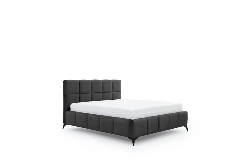 Kamble Sängram med Förvaring 160x200 cm - Mörkgrå - Möbler - Sovrum - Sängram & sängstomme