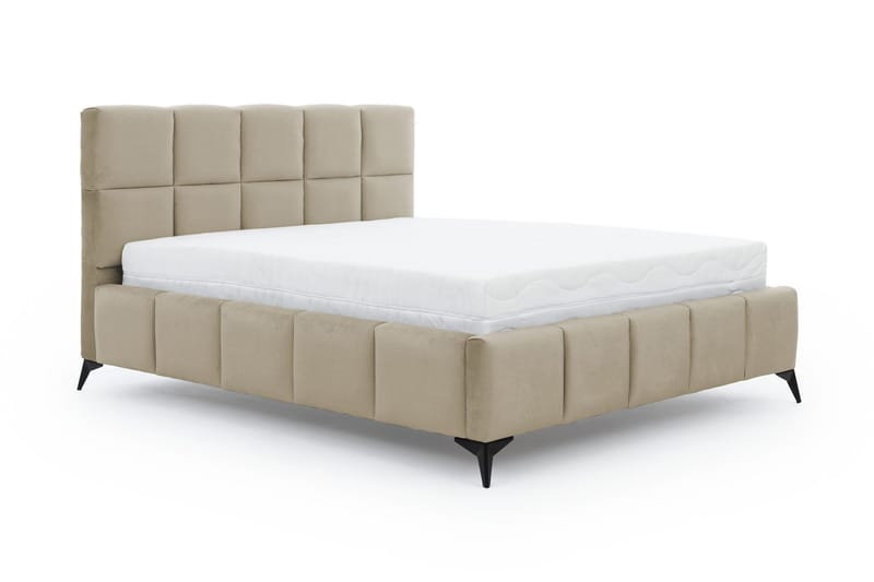 Kamble Sängram med Förvaring 180x200 cm - Beige - Möbler - Sovrum - Sängram & sängstomme