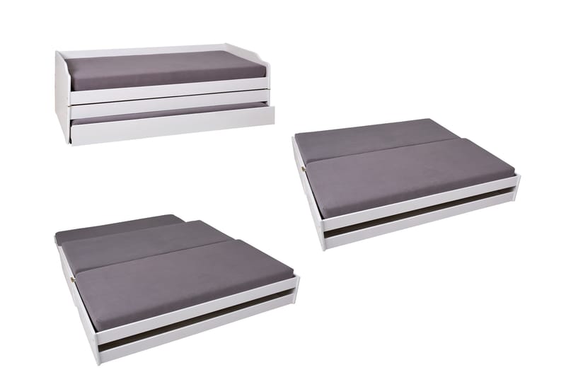 Kaulana Sängram 90x200 cm - Vit - Möbler - Sovrum - Sängram & sängstomme