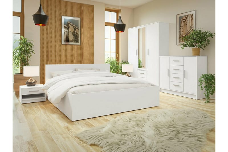 Kintore Sängram 180x200 cm Vit - Möbler - Sovrum - Sängram & sängstomme