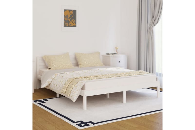 KOKORO Sängram 160x200 cm Vit - Vit - Möbler - Sovrum - Sängram & sängstomme