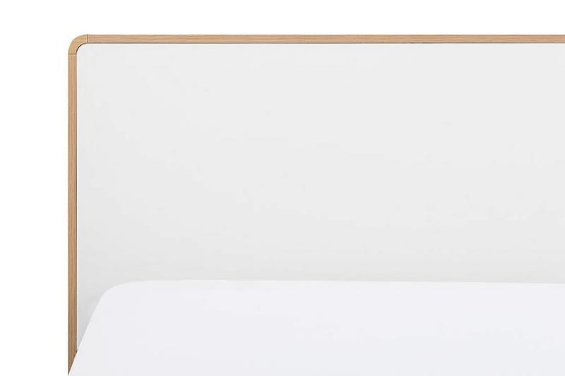LEAFERST Dubbelsäng med LED 180x200 Trä/Natur - Möbler - Sovrum - Sängram & sängstomme