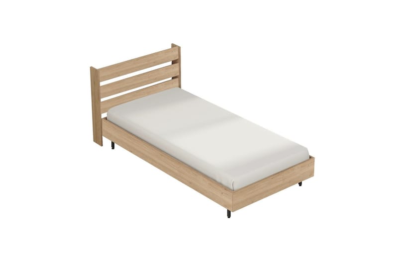 Liyakat Sängram 90x200 cm - Valnöt - Möbler - Sovrum - Sängram & sängstomme