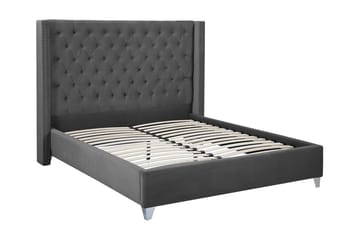Lubbon Dubbelsäng 160|200 cm - Grå - Möbler - Sovrum - Sängram & sängstomme
